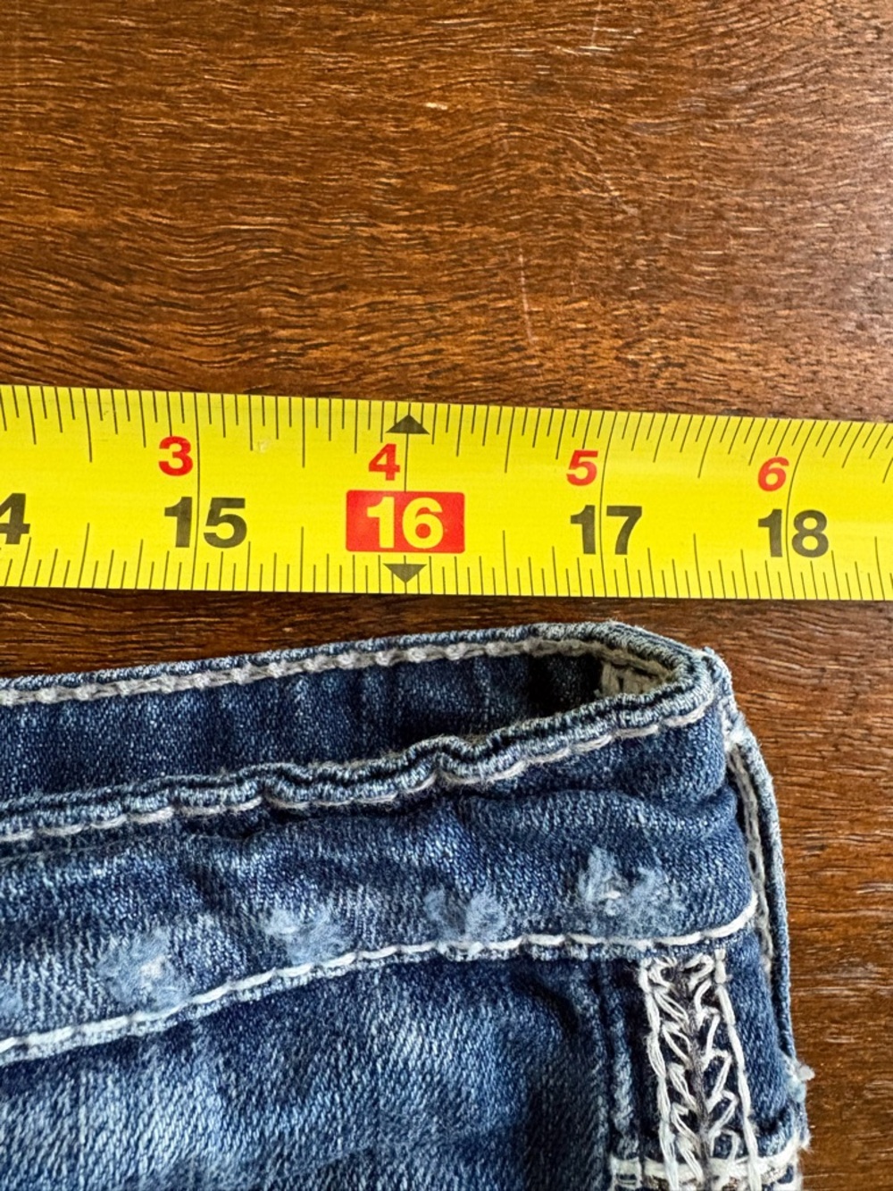 Big Star LIV Women Bootcut Jeans Low Rise Blue Distressed Denim 33XL (34Wx33L) - Picture 14 of 14